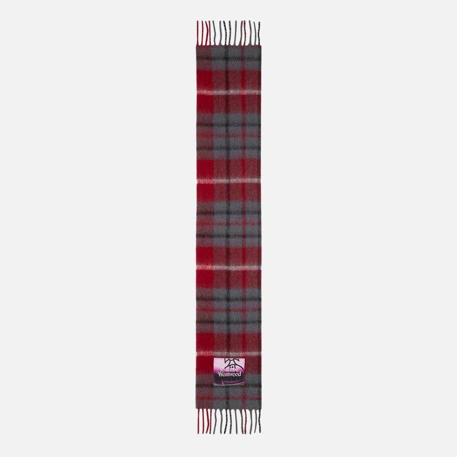 Vivienne Westwood Tartan Wool-Blend Scarf