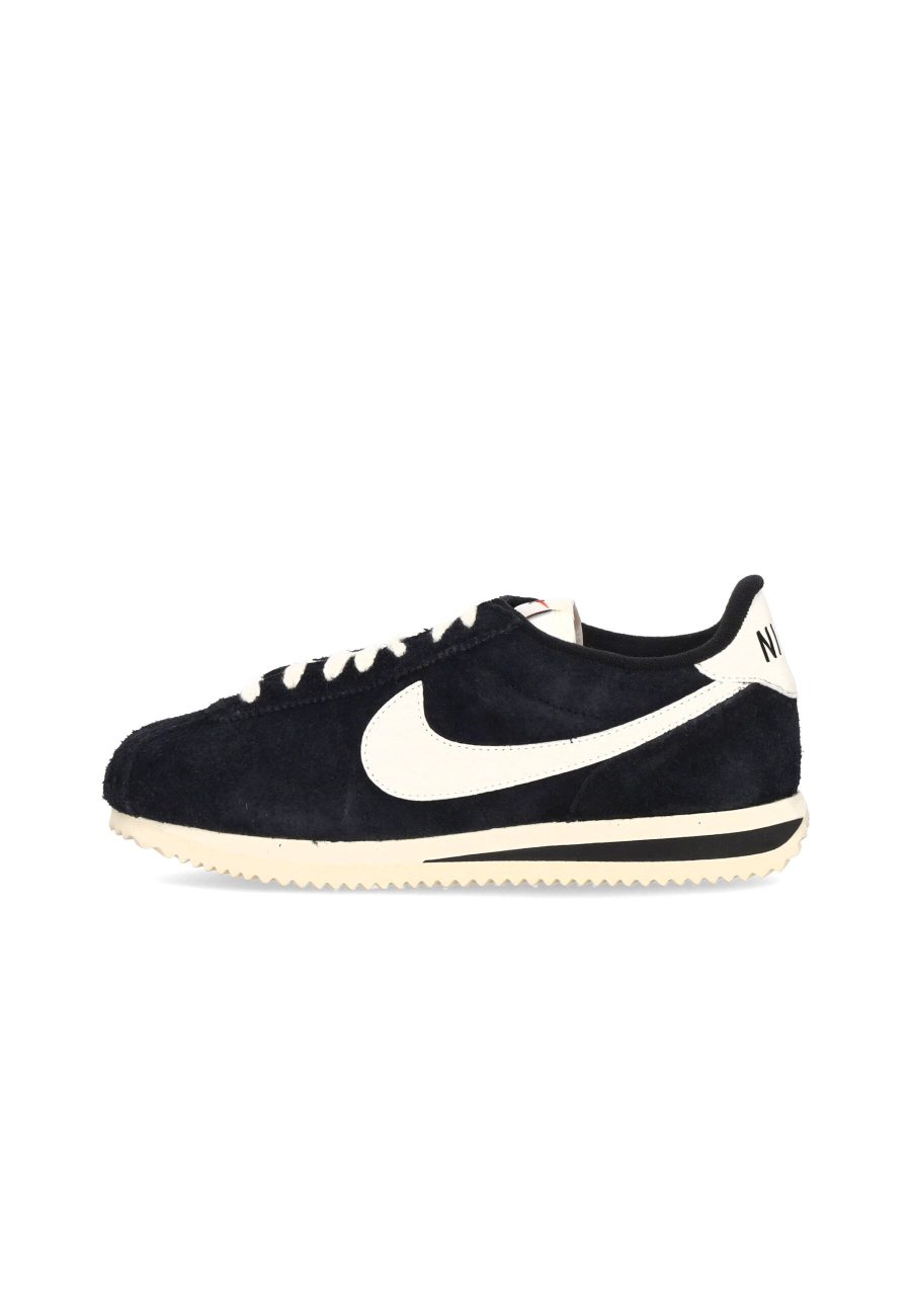 W Cortez Vintage Suede Women's Low Shoe Black/sail/coconut Milk/team Orange