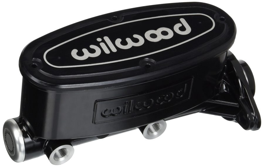 WILWOOD 260-8555-BK Master Cylinder, Tandem, 1 in Bore, 1.100 in Stroke, Integral Reservoir, Aluminum, Black Paint, Kit