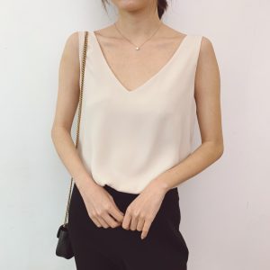 White Black Sleeveless Chiffon Top Summer Chiffon Tank Top White Bridesmaid Tops