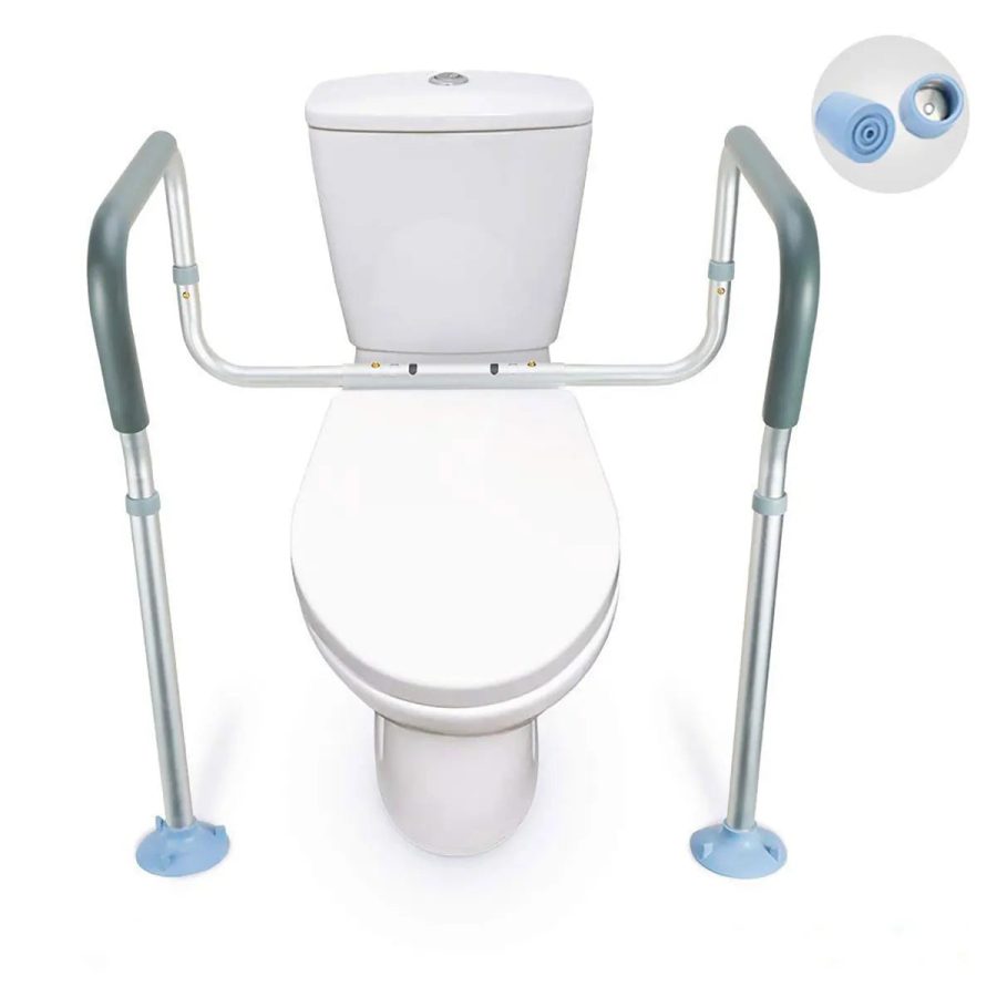 Width Adjustable-300LBS Capacity Toilet Rails