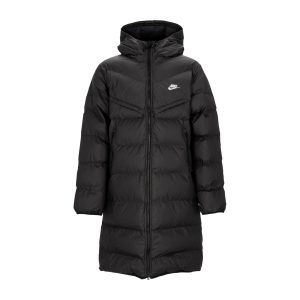 Windrunner Primaloft Hooded Parka Men's Long Down Jacket Black/sail