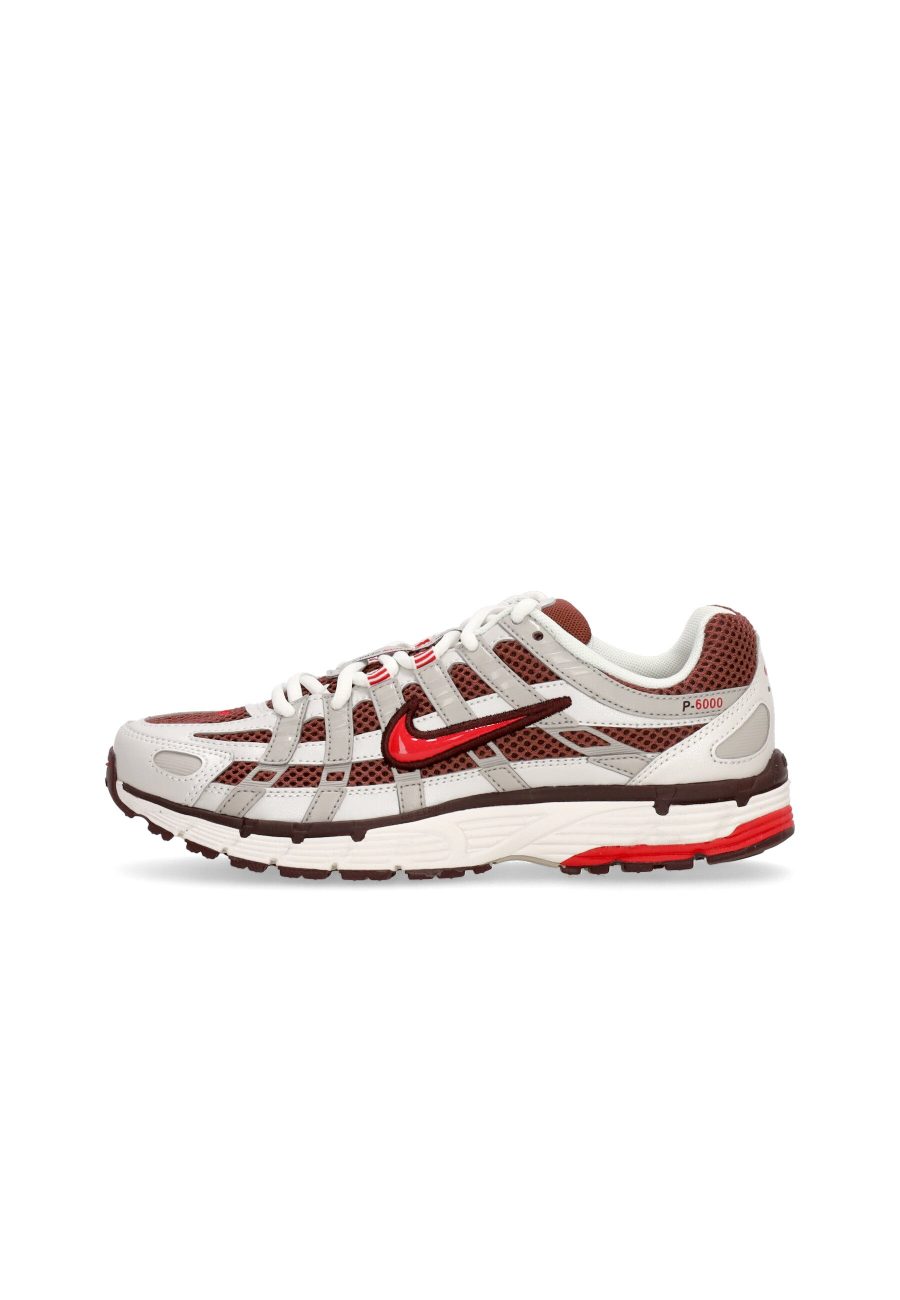 Women's Low Shoe Wmns P-6000 Mtlc Summit White/fire Red/dark Pony