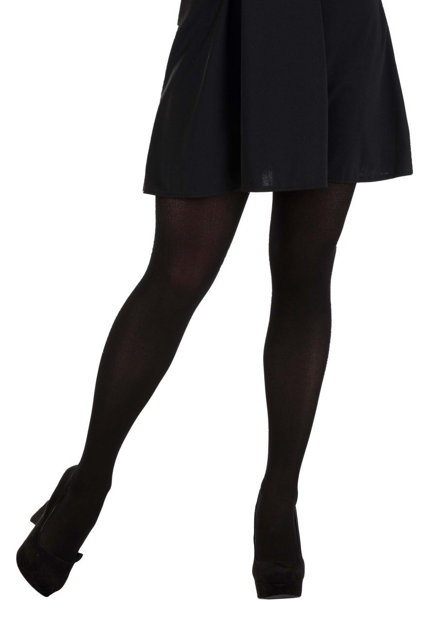 Women's Opaque Black Tights