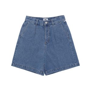 Women's Short Jeans W Eli Pleated Short Light Indigo