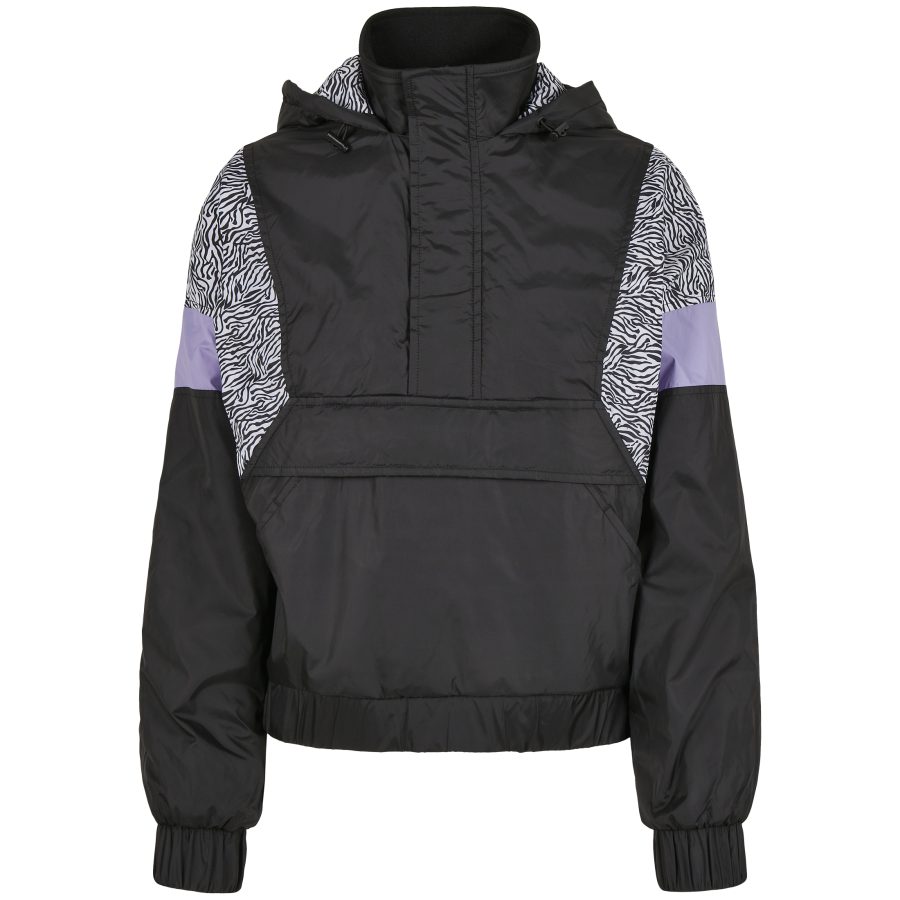 Women's waterproof jacket Urban Classics aop mixed pull