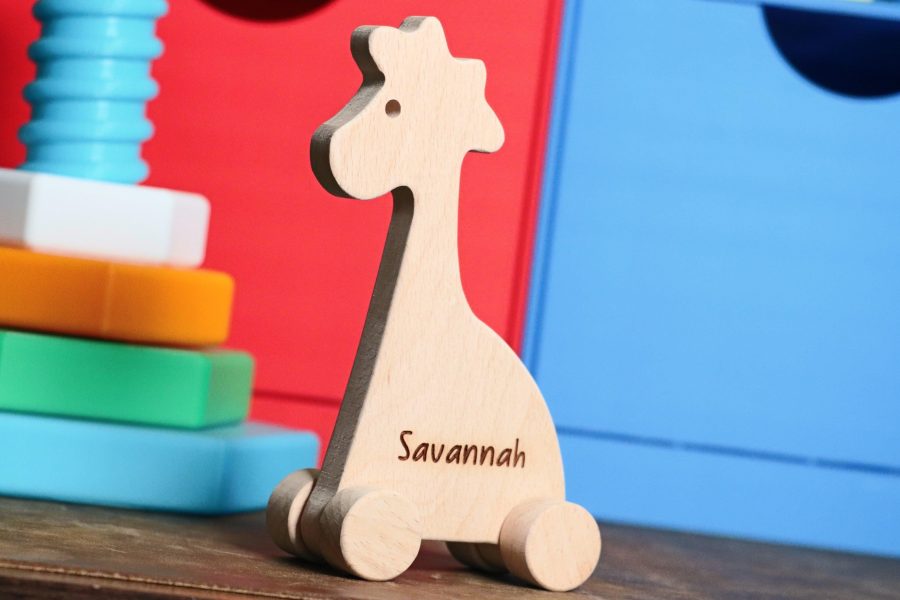 Wooden Giraffe Toy