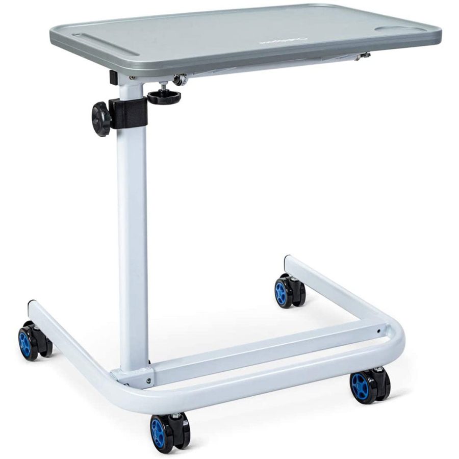 X Overbed Table with Wheels