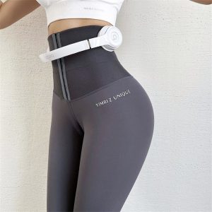 YIMRIZ High Waist Body Building Fitness Legging Stretch Tights Shaping Trousers