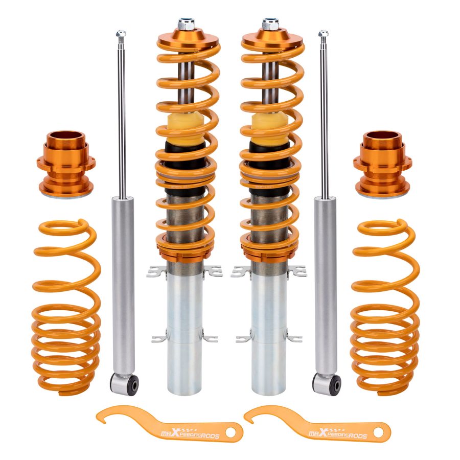 for SEAT LEON (1M1) for FWD 1999-2006 CoiloversAdjustable Suspension Shock Absorber Kit lowering kit