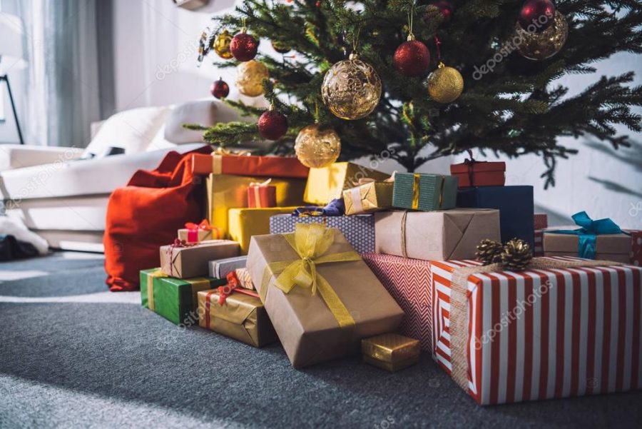 gifts under christmas tree