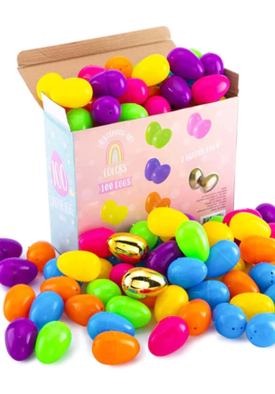 100 Piece 2.4 Inch Classic Colorful Egg Shells