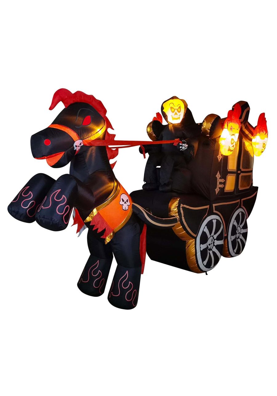 10FT Inflatable Halloween Carriage Decoration