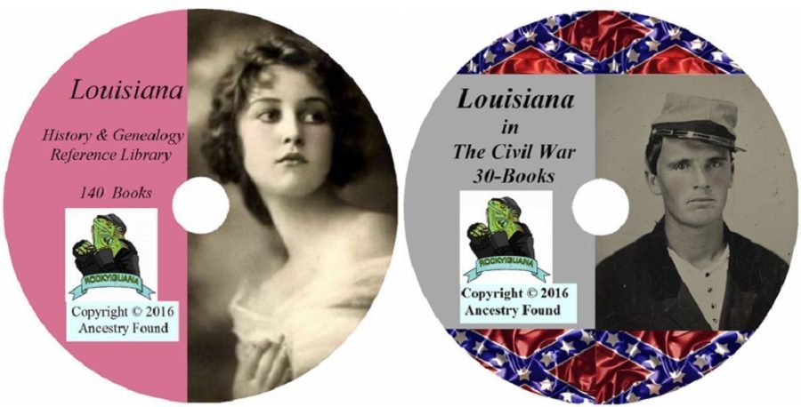 170 old books - LOUISIANA - History Genealogy Civil War Collection - DVD CD LA