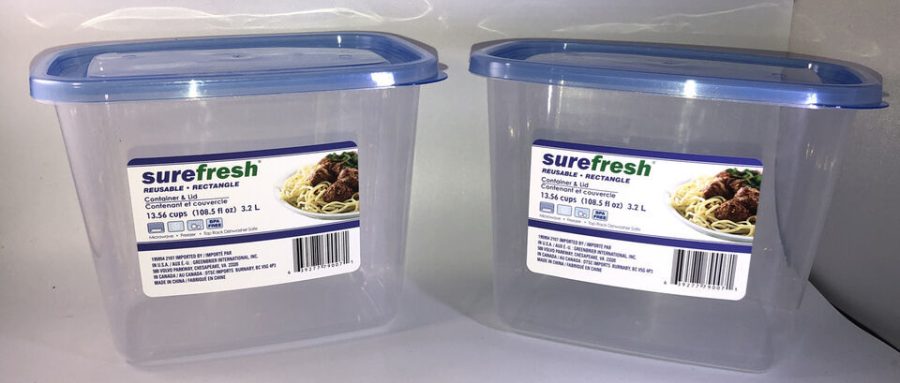 2-13.56 Cup/108 oz ea Sure Fresh Dry/Cold/Freezer Food Storage Containers W Lids