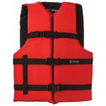 ONYX 103000-100-004-12 Life Jacket,Adult,UNIV,15.5lb,Foam,Red