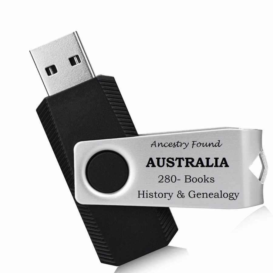 280 old books - Australia History & Genealogy - USB Flash Drive