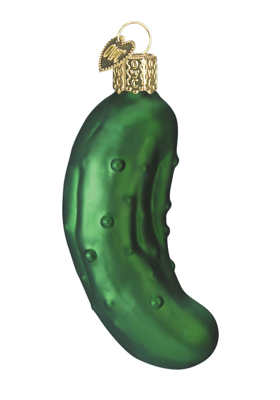 3 Inch Pickle Glass Ornament