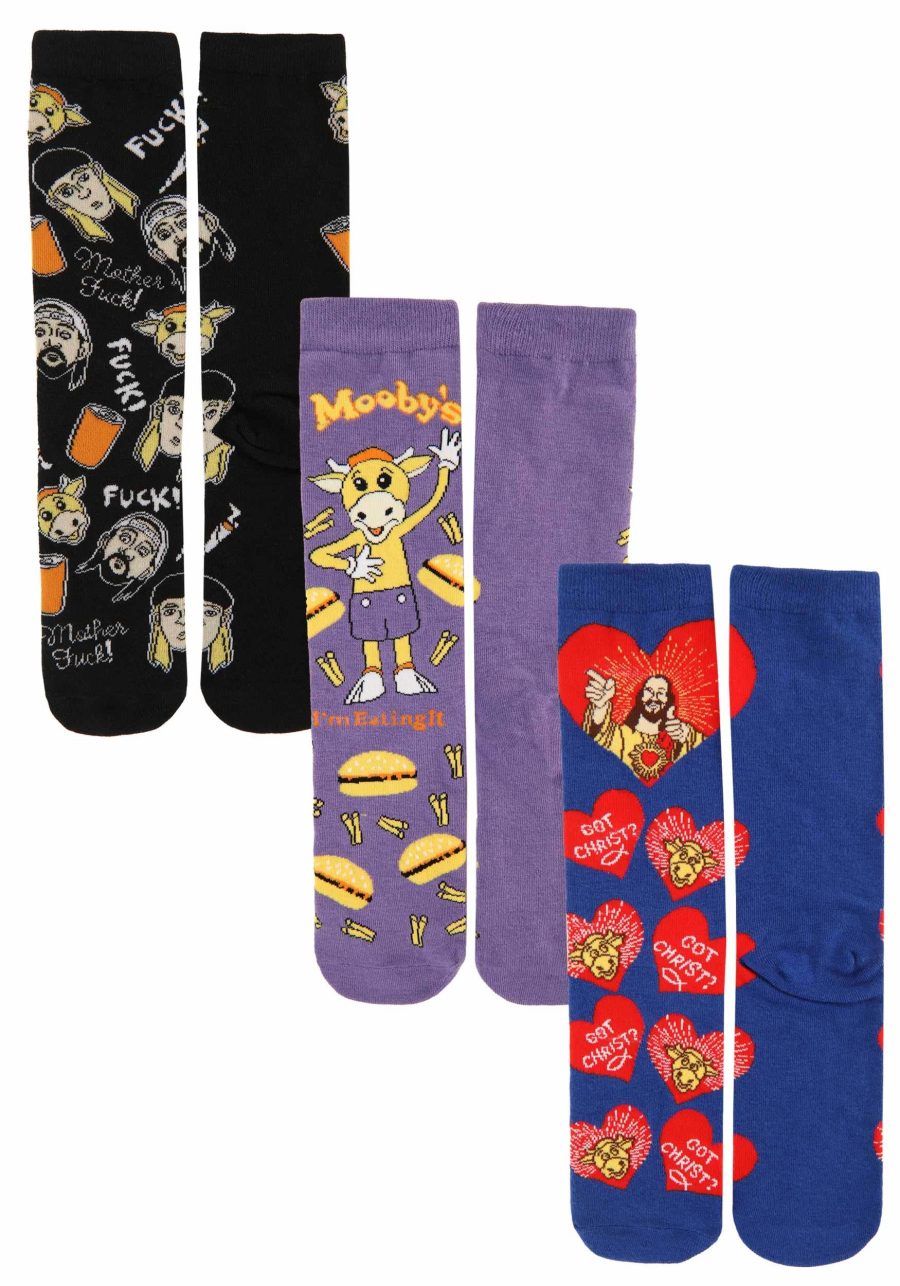 3 Pack Jay & Silent Bob Crew Socks