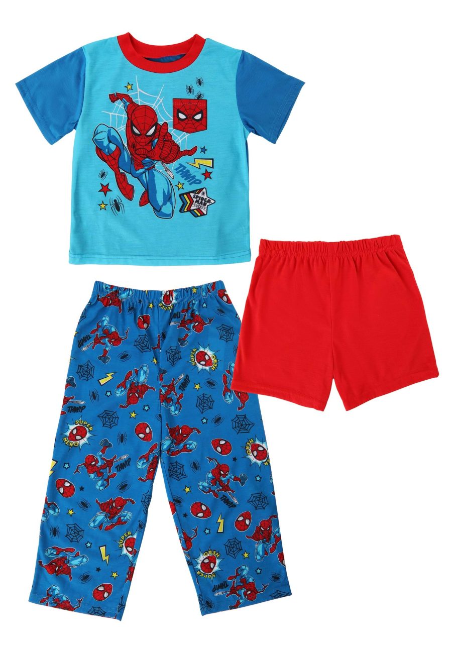 3 Pc Boy's Spiderman Go Spider Toddler Sleep Set