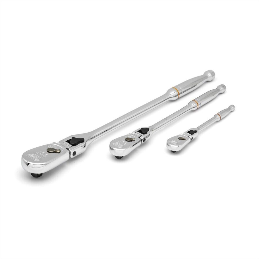 3 Pc. 90T Locking Flex Head Ratchet Set KDT81276T Brand New!