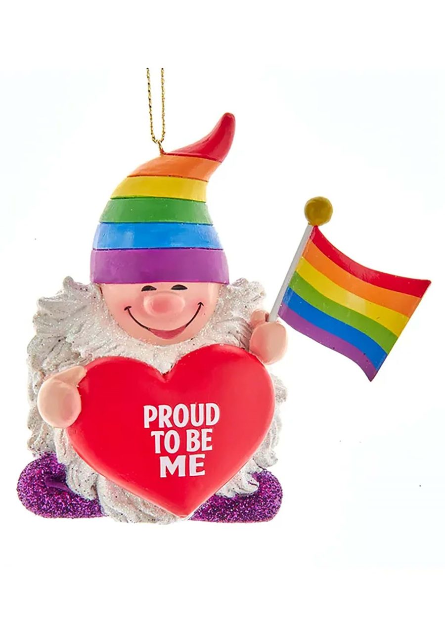 3.94 Inch Resin Pride Gnome Ornament