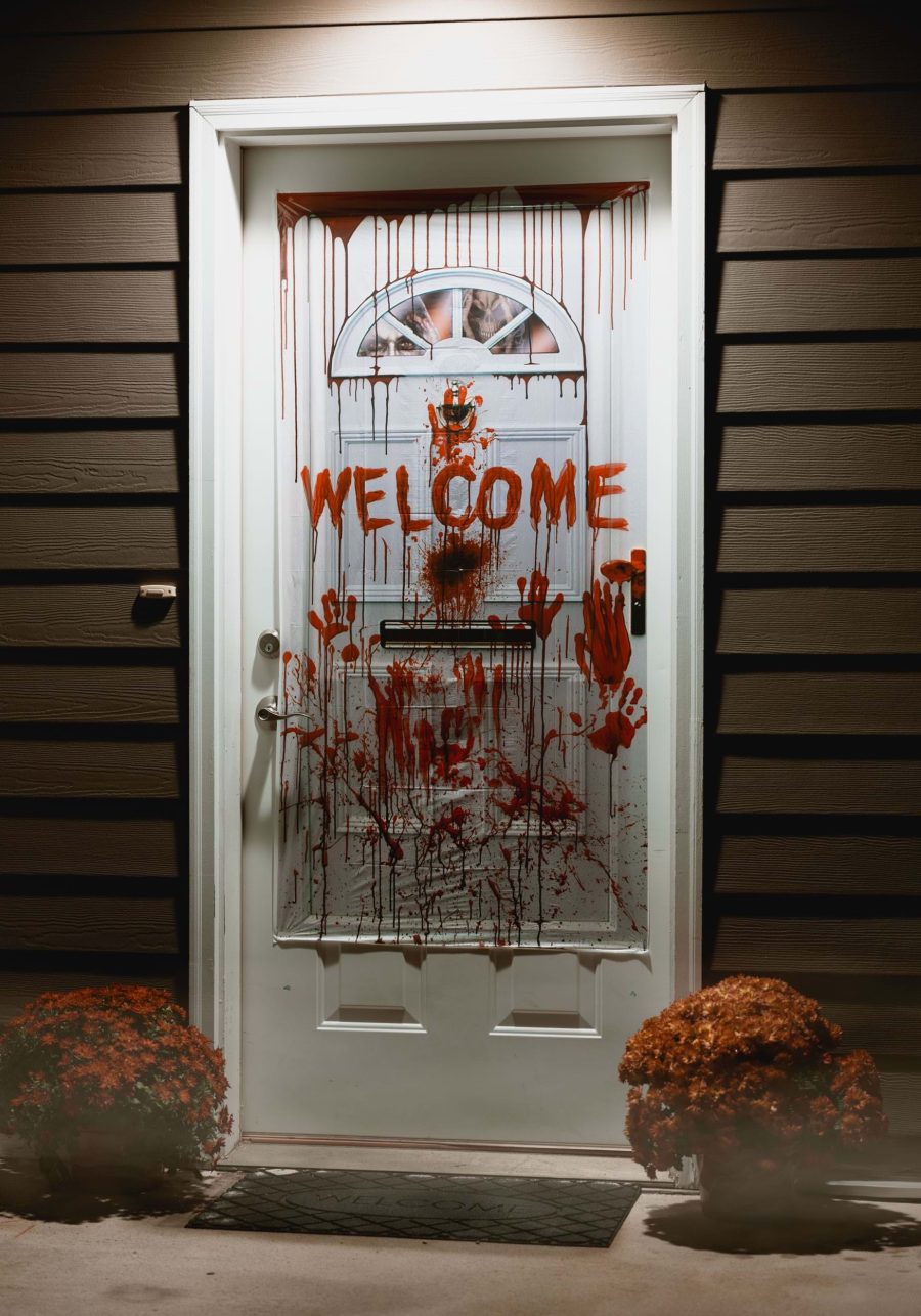 30 Inch x 60 Inch Bloody Mess Door Cover Decoration