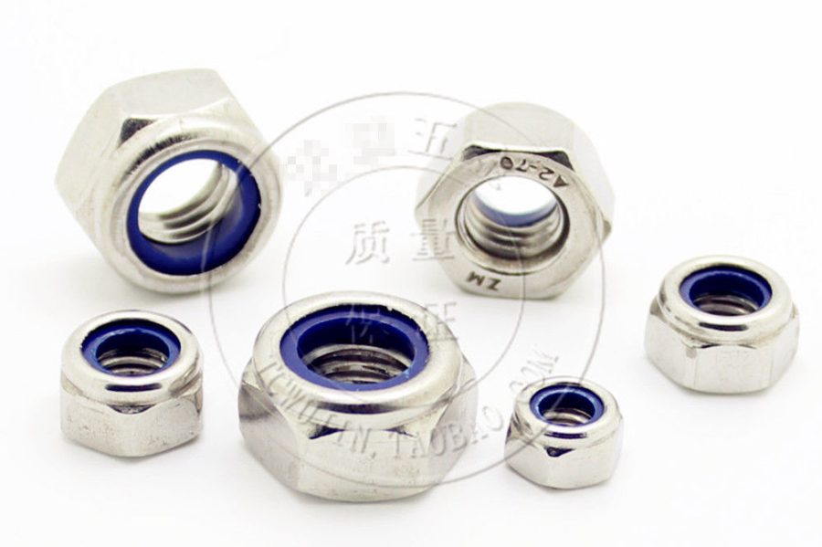 304 Stainless Steel Select Size M2 - M30 Nylon Insert Lock Nuts DIN 985