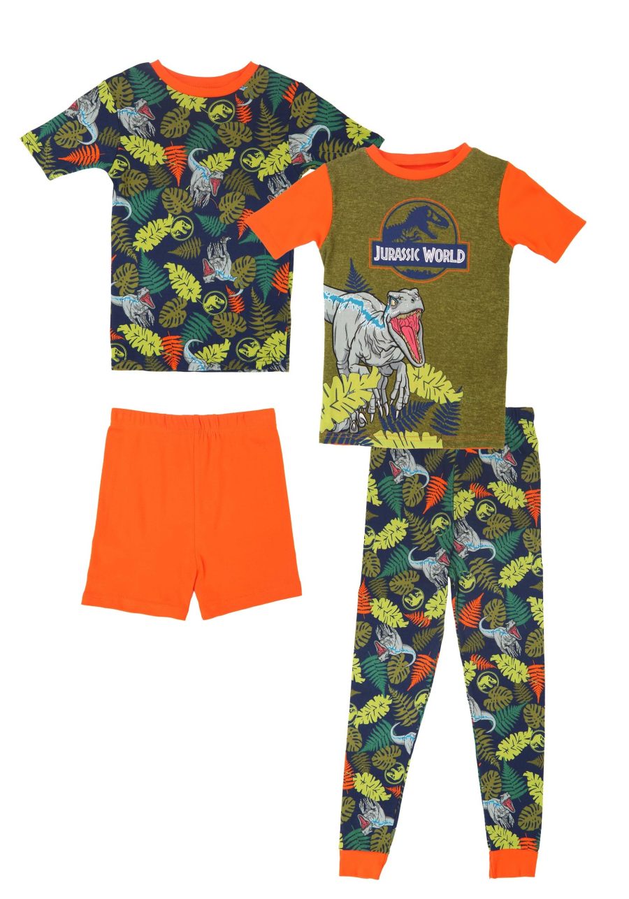 4 Piece Boy's From The Jungle Jurassic World Sleep Set