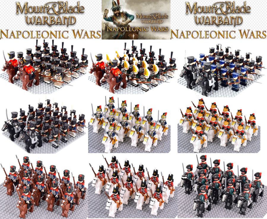 408pcs Napoleonic Wars Custom Mounted Army Soldiers Collectible Minifigures