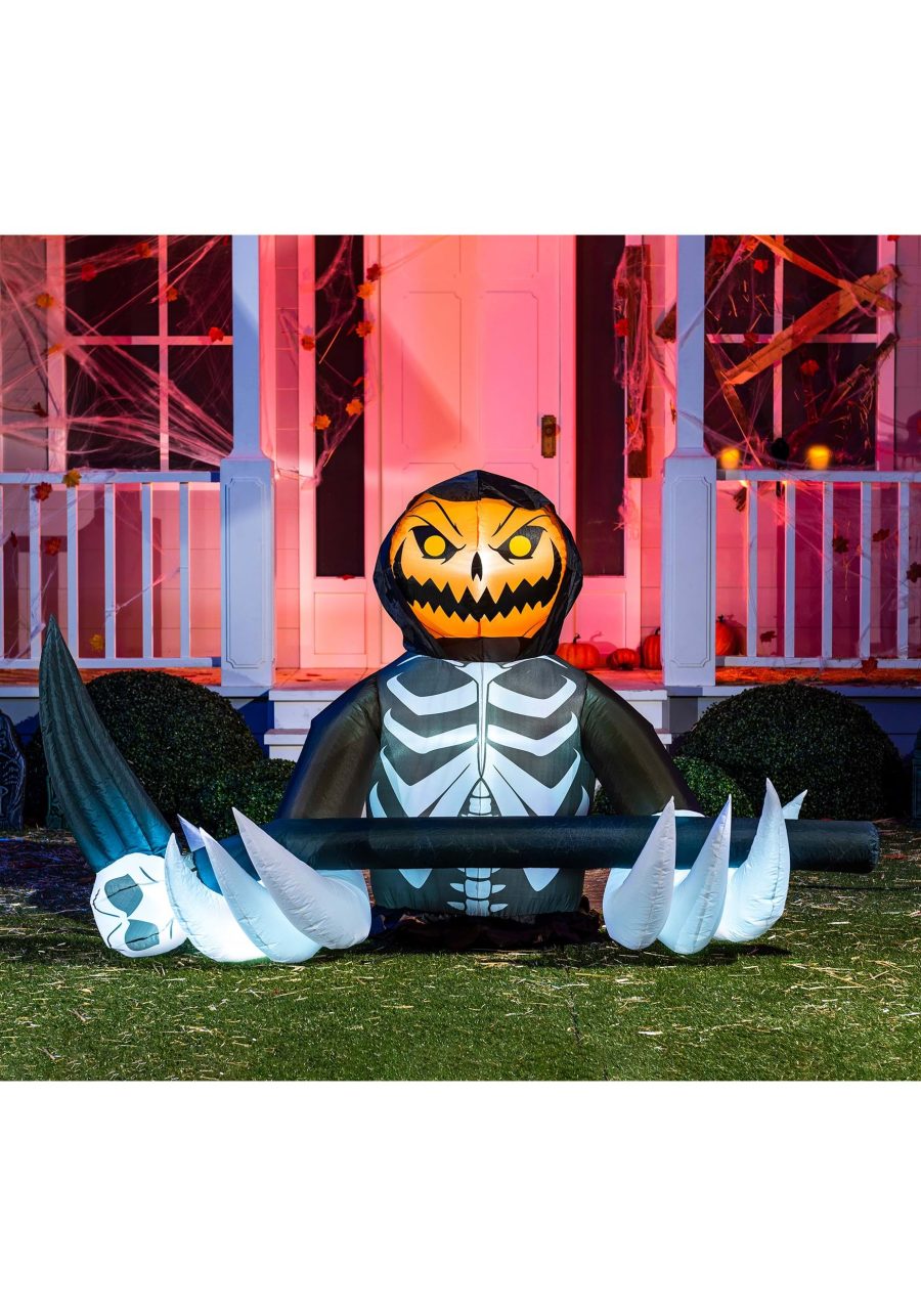 4FT Pumpkin Reaper Inflatable Decoration