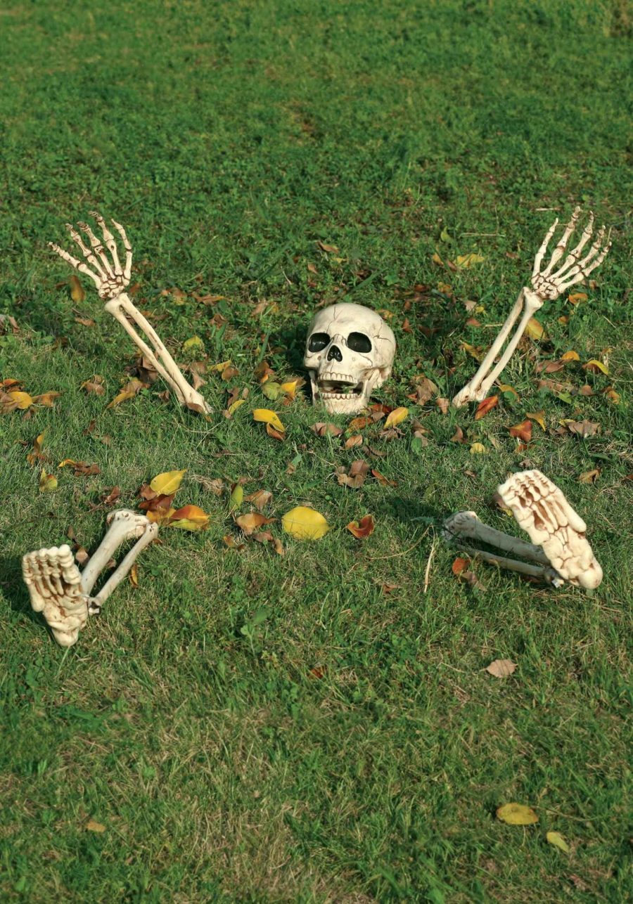 5 Piece Buried Alive Skeleton Decoration