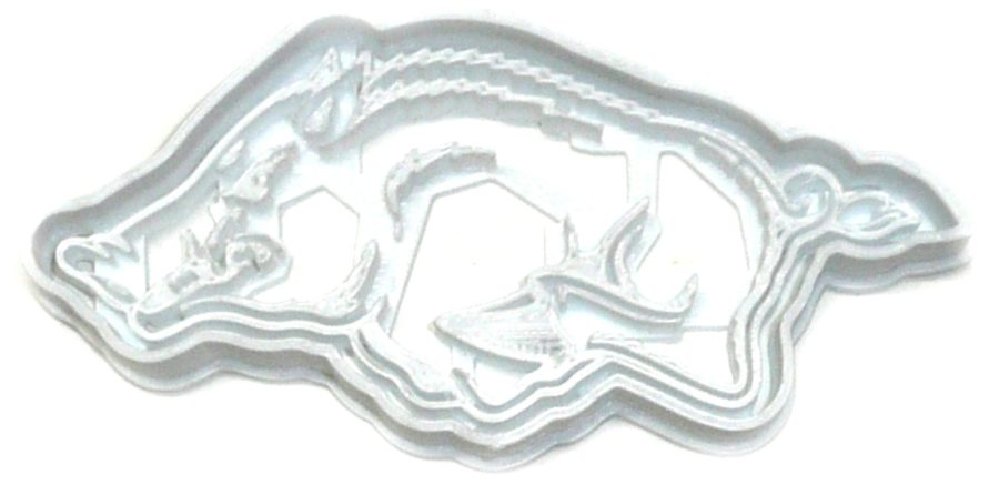 6x Arkansas Razorbacks Fondant Cutter Cupcake Topper 1.75 IN USA FD2683