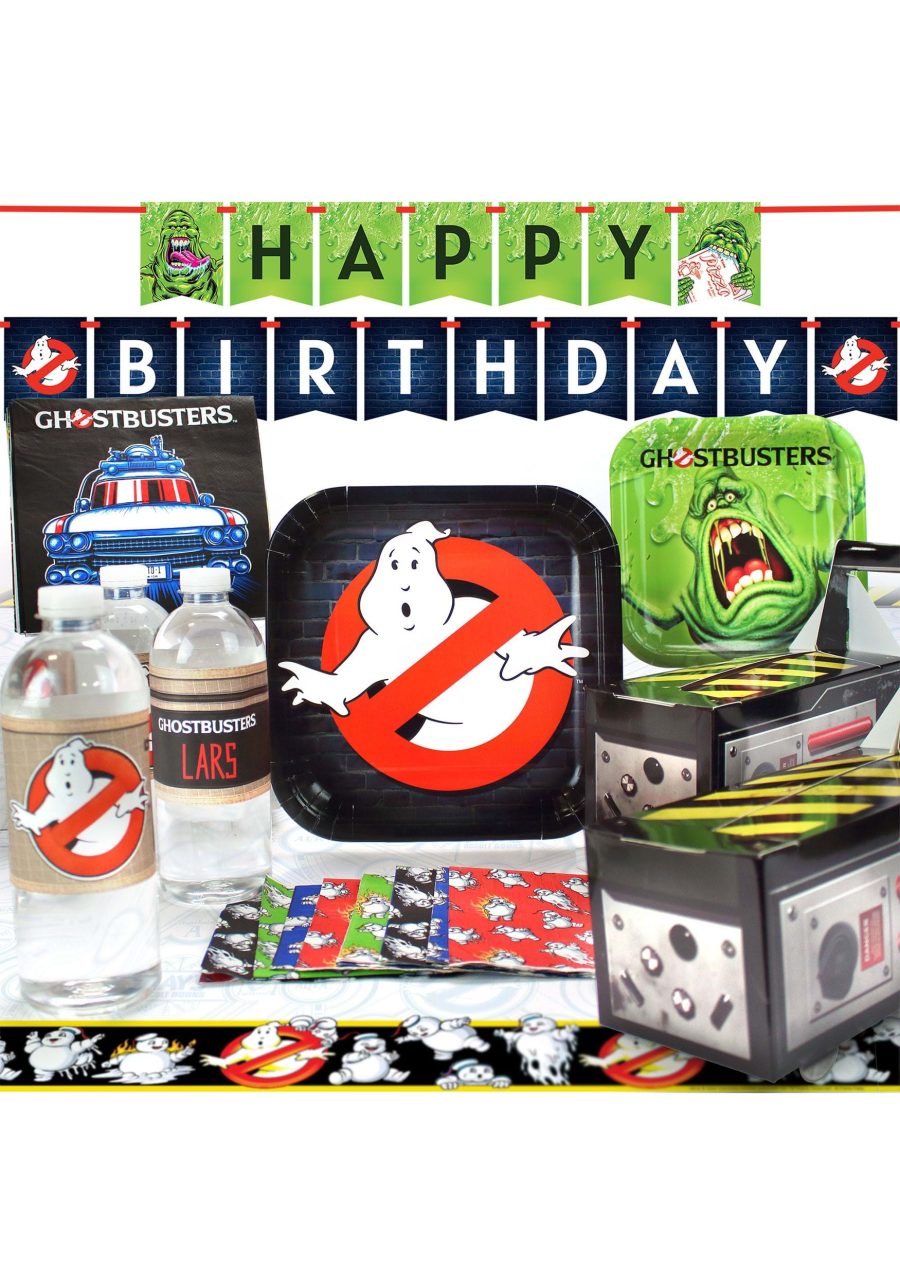 8 Guests Ghostbusters Deluxe Party Pack