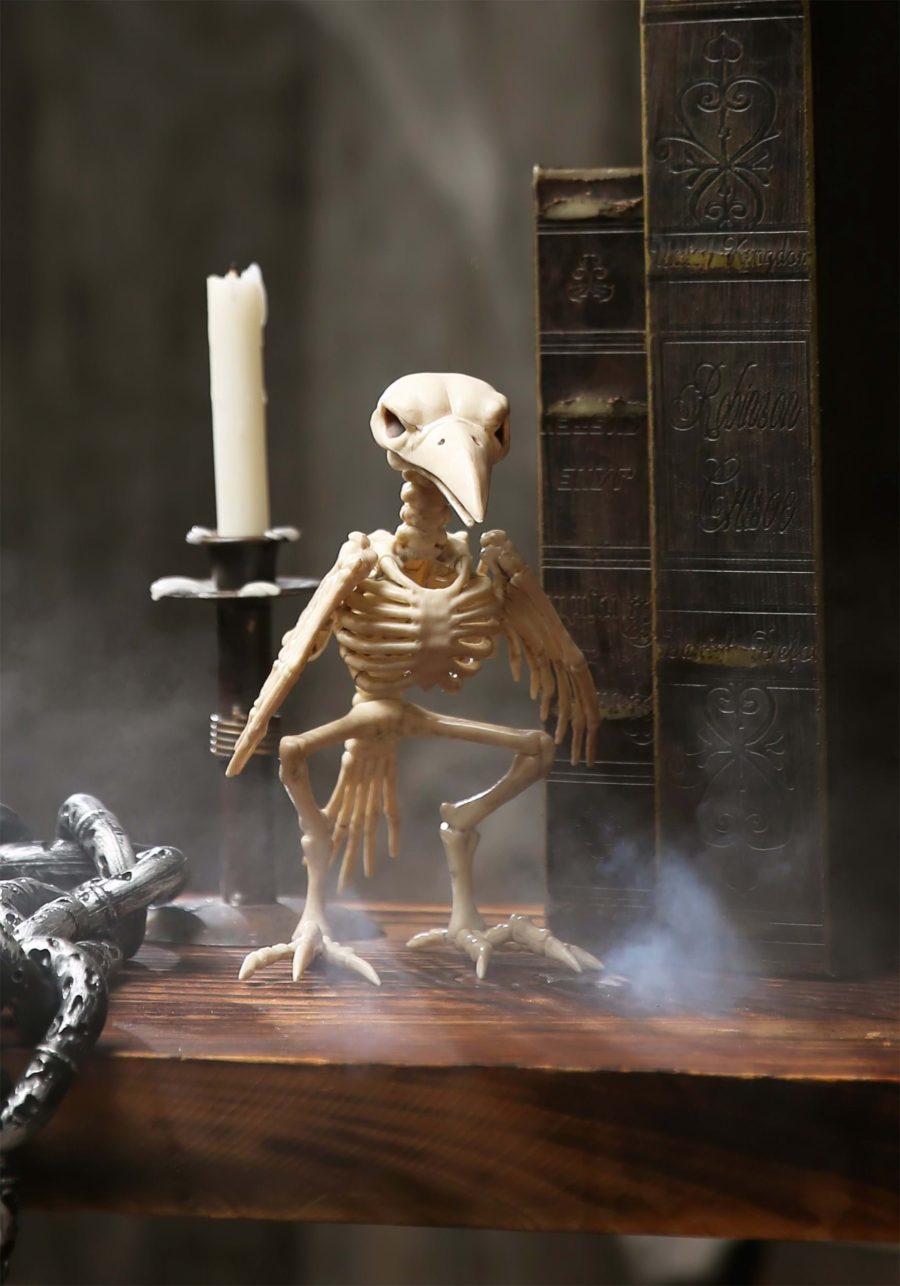 8-Inch Raven Skeleton Prop