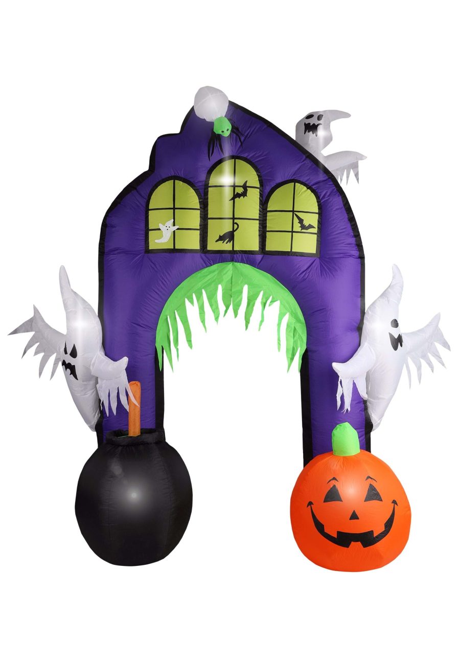 9 FT Ghostly Castle Arch Inflatable Decoration