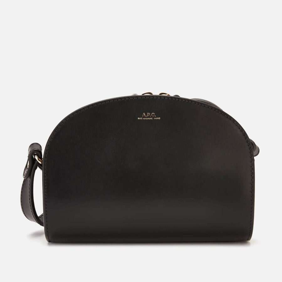 A.P.C. Clutch Demi-Lune Leather Bag