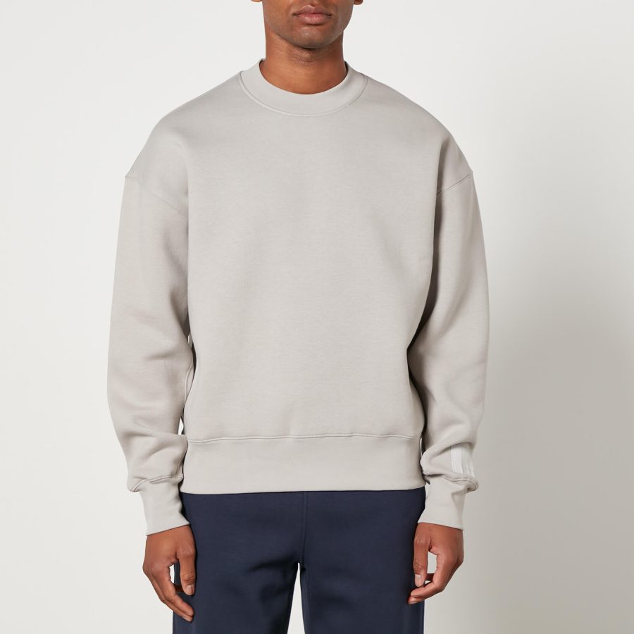 AMI Tonal Logo Cotton-Blend Sweatshirt - S