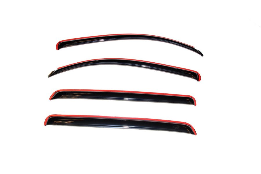 AVS 194309 in-Channel Ventvisor/Rain Guards | Fits 2007-2021 Toyota Tundra Crewmax- Smoke, 4 pcs.