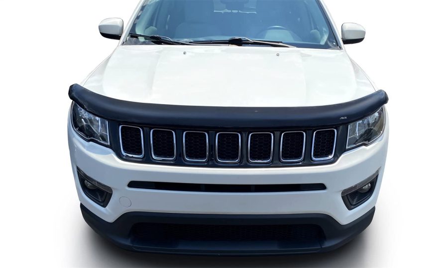 AVS 20172 Bug Shield; Carflector; Wrap-Around; Smoke; Acrylic; Without Fender Eyebrows For 2017-2024 Jeep Compass