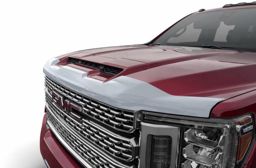 AVS 622185 Aeroskin Hood Protector | 2020 - 2023 GMC Sierra 2500 HD/3500 HD, Low Profile/Flush - Chrome