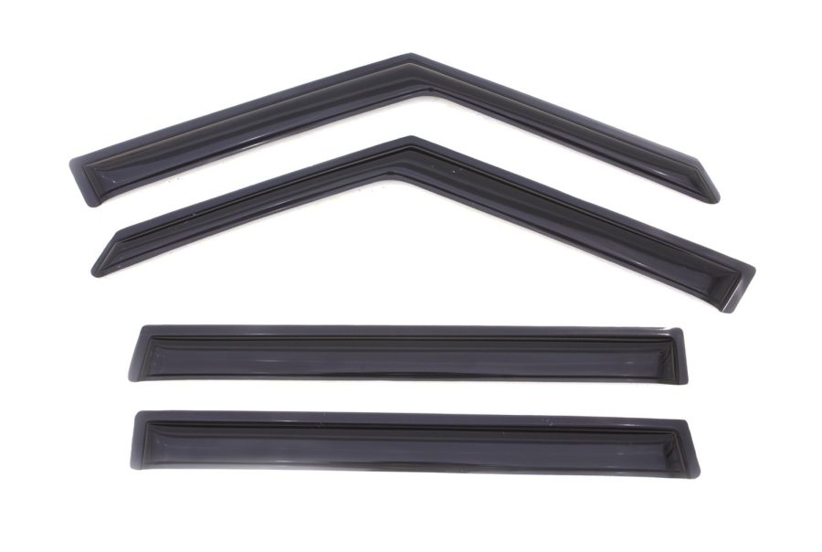 AVS 94164 Outside Mount Ventvisor / Rain Guards | Fits 2009 - 2013 Kia Soul- Smoke, 4 pcs.