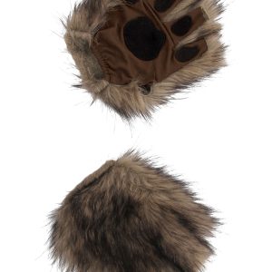 Adult Brown Fingerless Paws