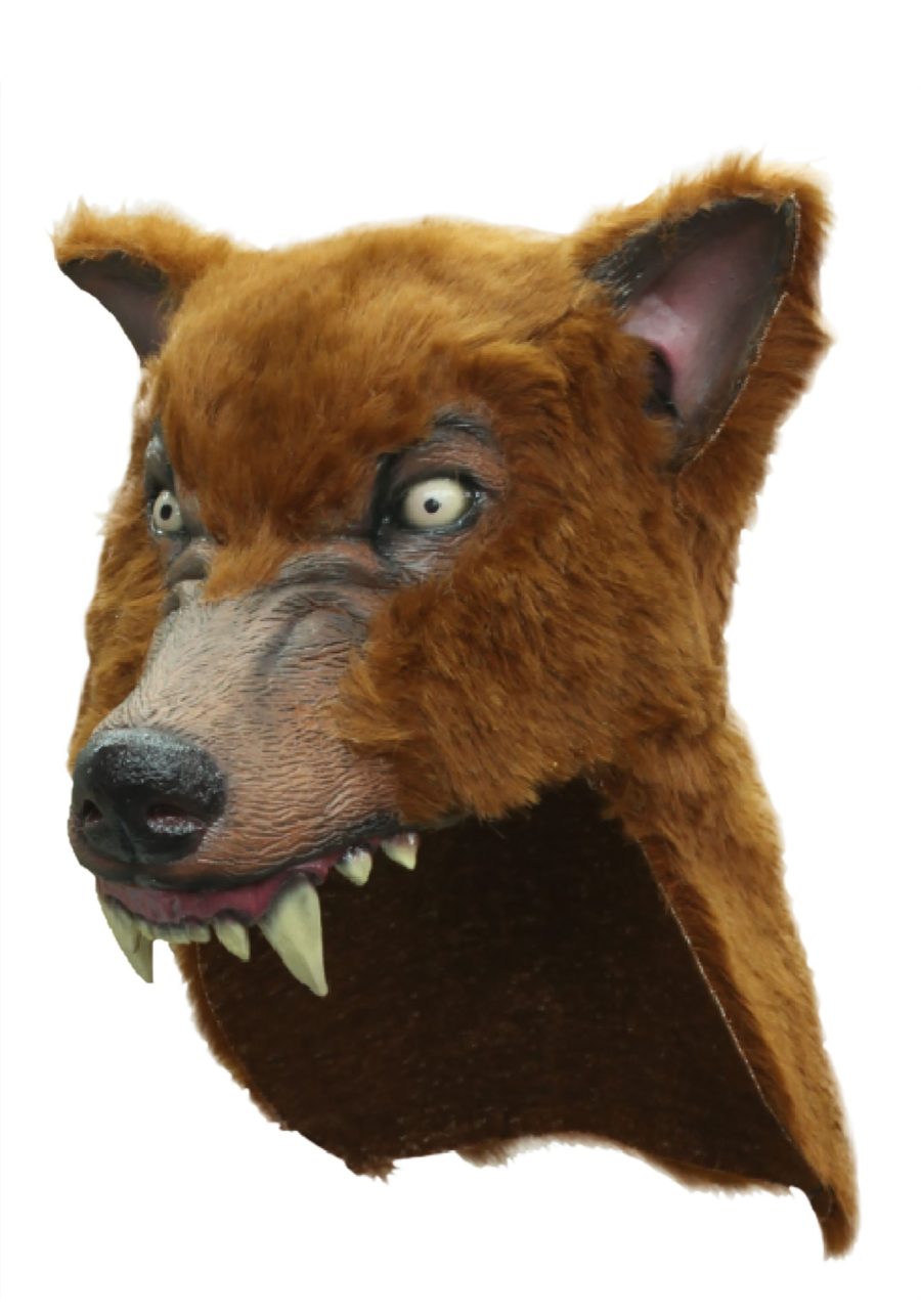 Adult Brown Wolf Helmet