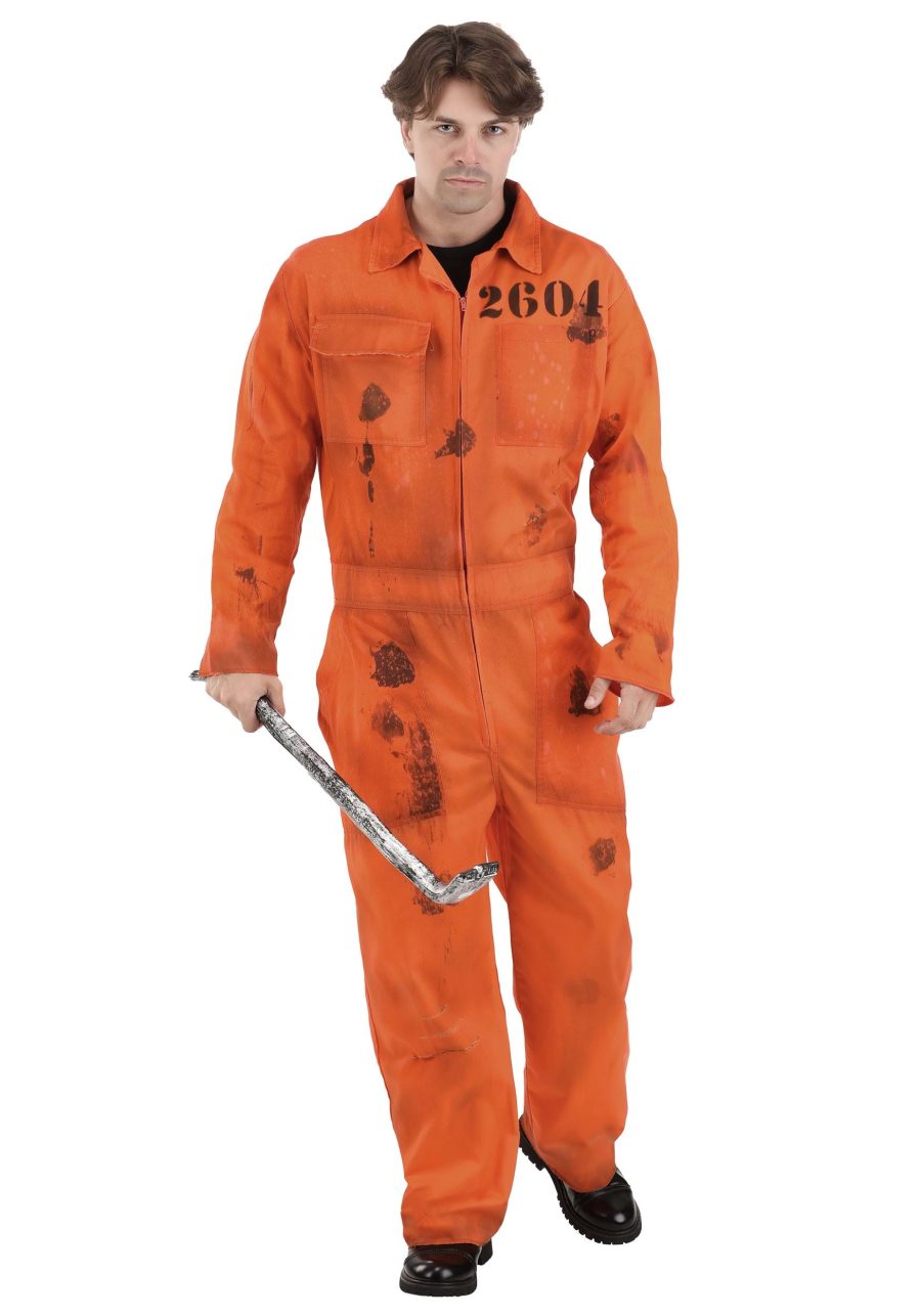 Adult Distressed Prisoner Jumpsuit Costume