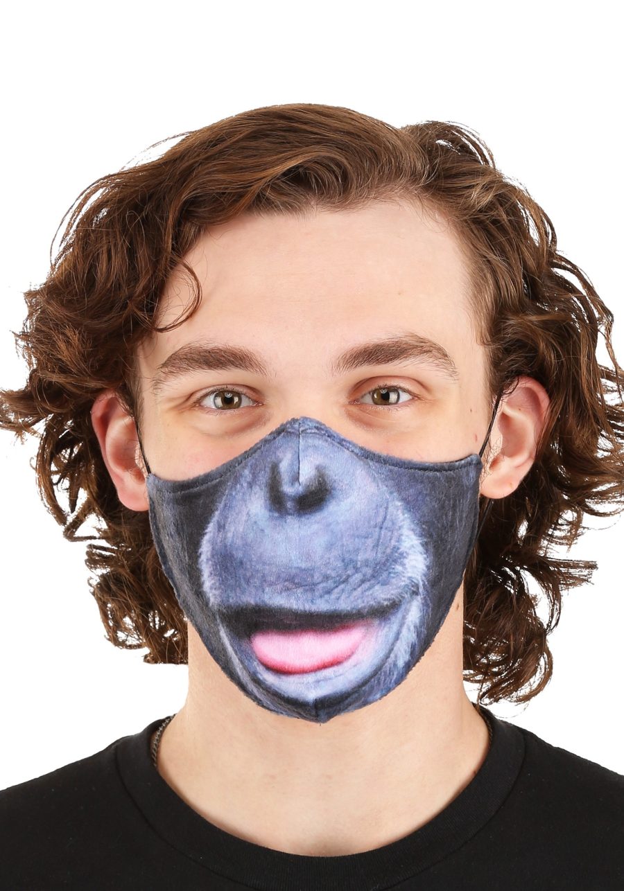 Adult Gorilla Sublimated Face Mask