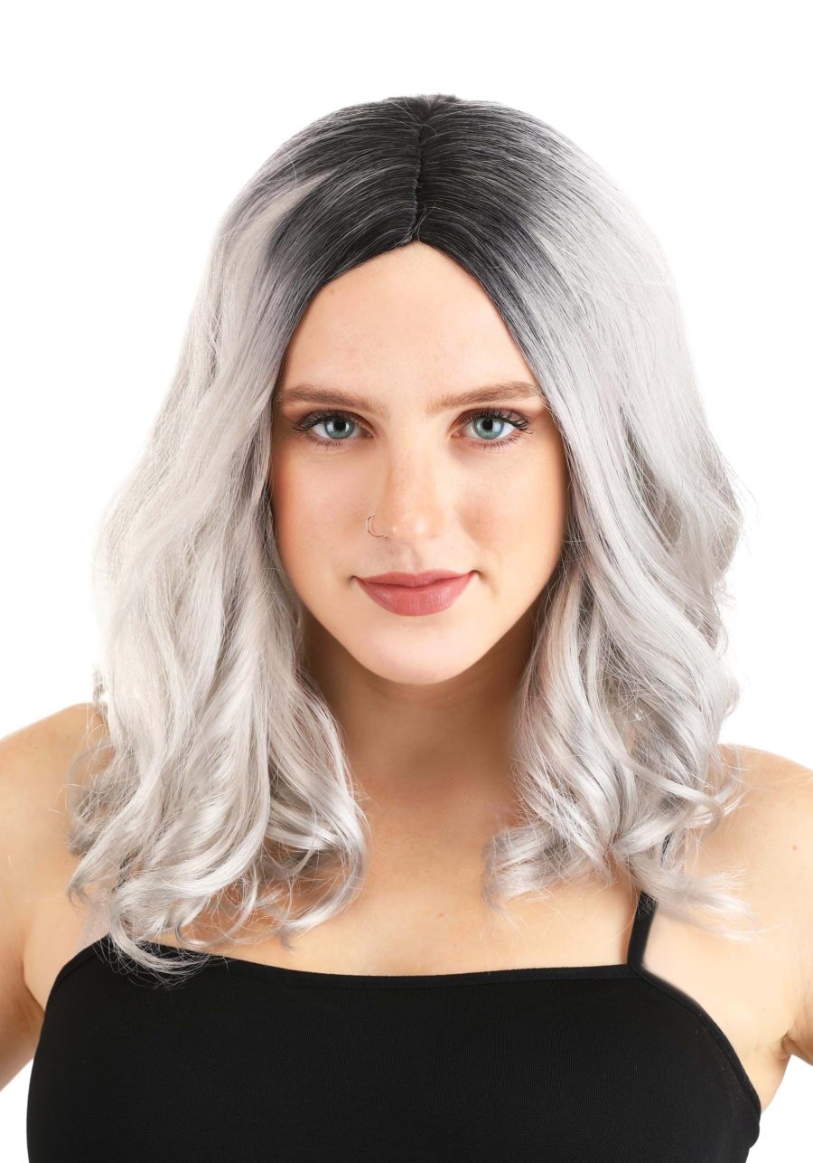 Adult Gray Bob Wig