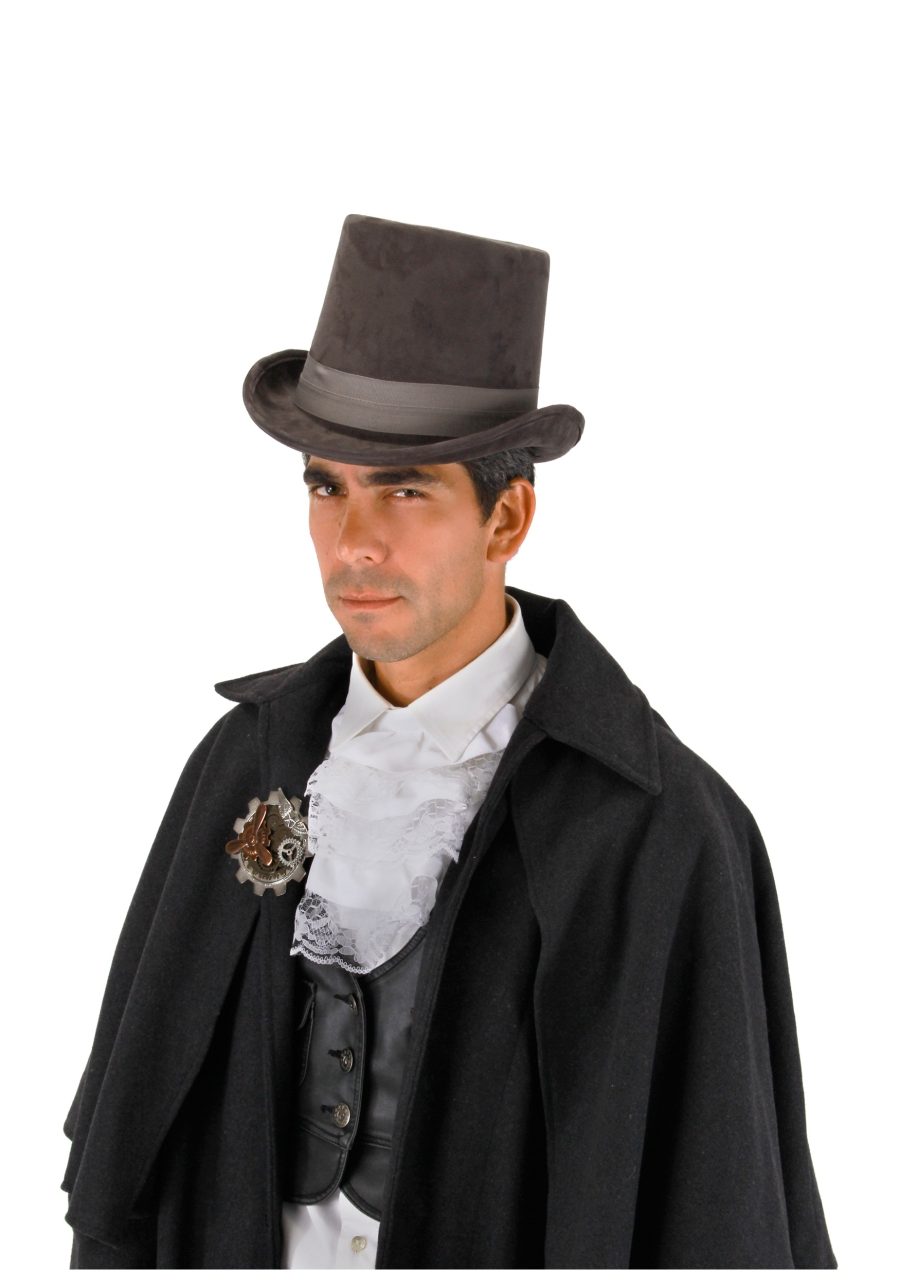 Adult Gray Coachman Costume Hat