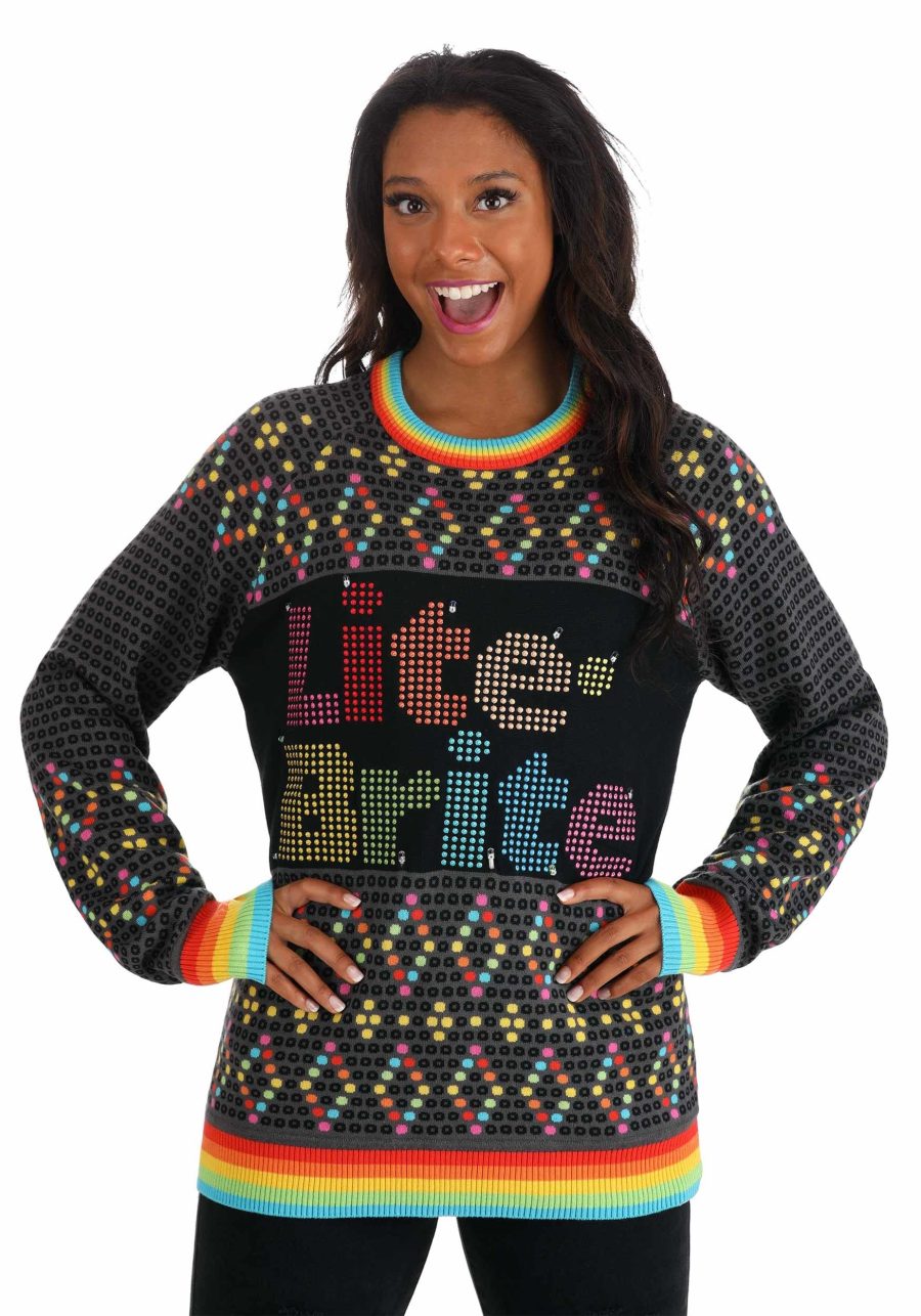 Adult Hasbro Lite Brite Sweater