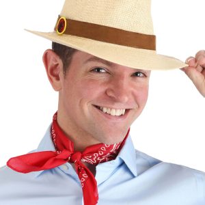 Adult Jurassic Park Alan Costume Hat & Scarf